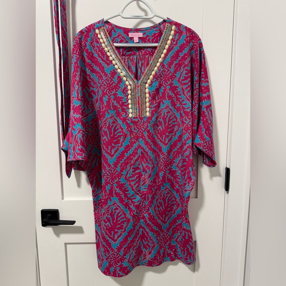 Lilly Pulitzer swim coverup caftan